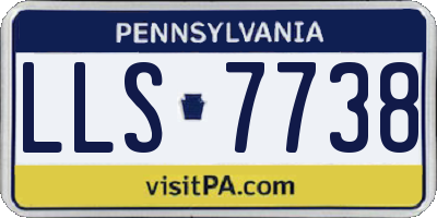PA license plate LLS7738