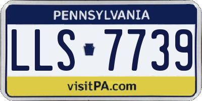 PA license plate LLS7739