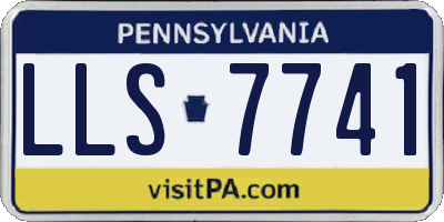 PA license plate LLS7741