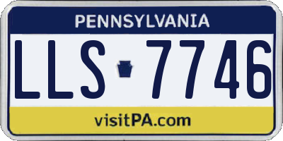 PA license plate LLS7746