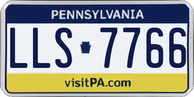 PA license plate LLS7766