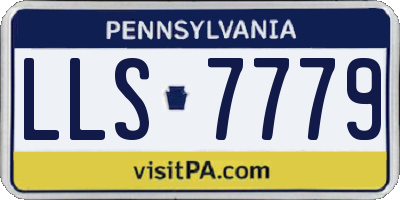 PA license plate LLS7779