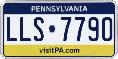 PA license plate LLS7790