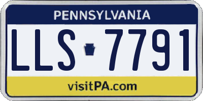 PA license plate LLS7791