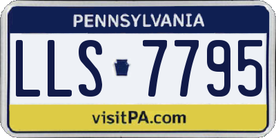 PA license plate LLS7795