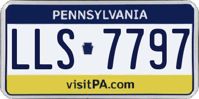 PA license plate LLS7797