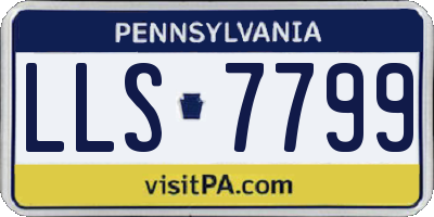 PA license plate LLS7799