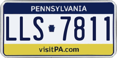 PA license plate LLS7811