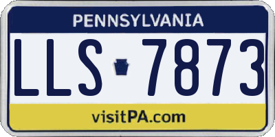PA license plate LLS7873