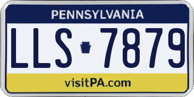 PA license plate LLS7879