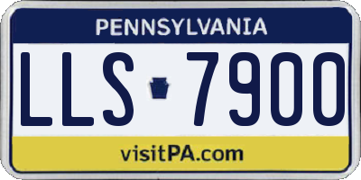 PA license plate LLS7900