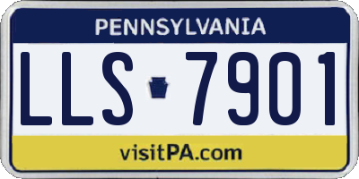 PA license plate LLS7901