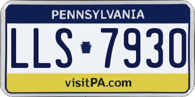 PA license plate LLS7930