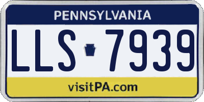 PA license plate LLS7939