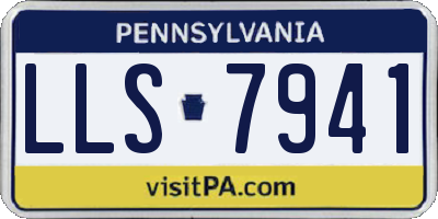 PA license plate LLS7941