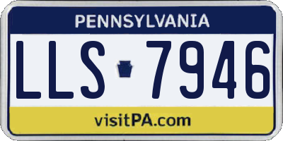 PA license plate LLS7946