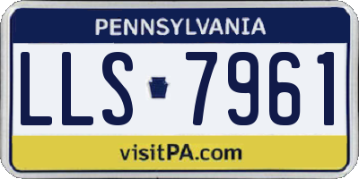 PA license plate LLS7961
