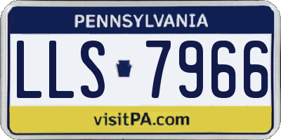 PA license plate LLS7966
