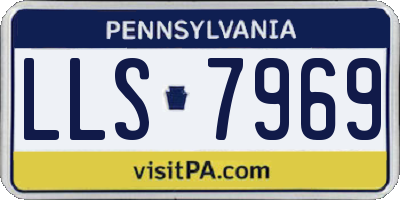 PA license plate LLS7969