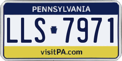 PA license plate LLS7971