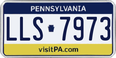 PA license plate LLS7973