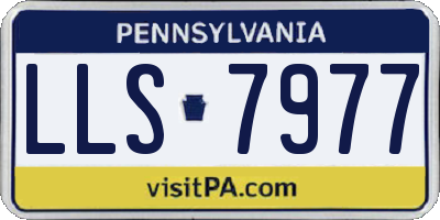 PA license plate LLS7977