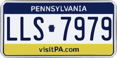 PA license plate LLS7979