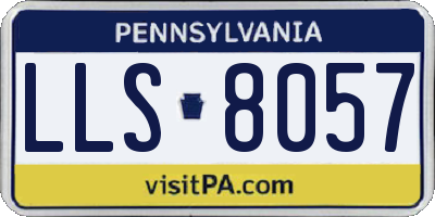 PA license plate LLS8057