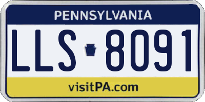 PA license plate LLS8091