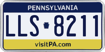 PA license plate LLS8211