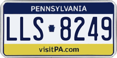 PA license plate LLS8249
