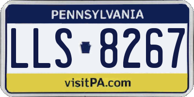 PA license plate LLS8267