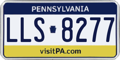 PA license plate LLS8277