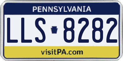 PA license plate LLS8282