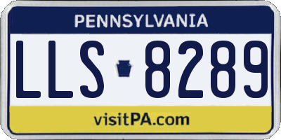 PA license plate LLS8289