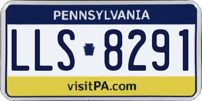 PA license plate LLS8291