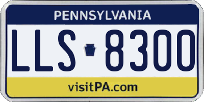PA license plate LLS8300
