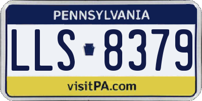 PA license plate LLS8379
