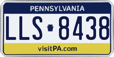 PA license plate LLS8438