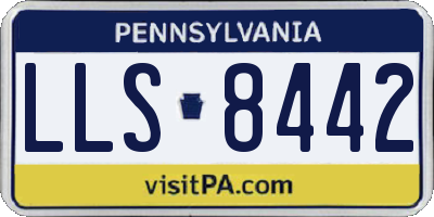 PA license plate LLS8442