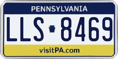 PA license plate LLS8469