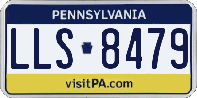 PA license plate LLS8479