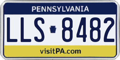 PA license plate LLS8482