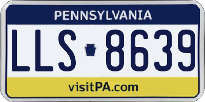 PA license plate LLS8639