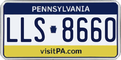 PA license plate LLS8660