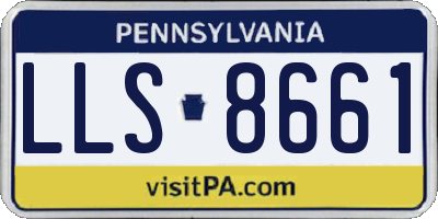PA license plate LLS8661
