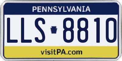 PA license plate LLS8810