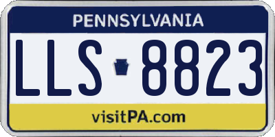 PA license plate LLS8823