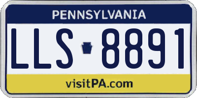 PA license plate LLS8891