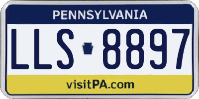 PA license plate LLS8897